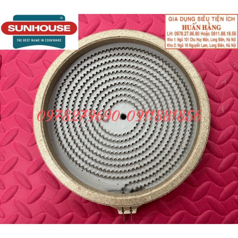 XẢ KHO GIÁ SỐC - MÂM NHIỆT BẾP HỒNG NGOẠI 2 CHÂN CẮM 2000W 20CM SUNHOUSE CHÍNH HÃNG