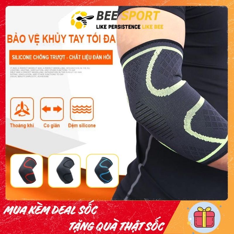 Bó khuỷu tay thể thao Aolikes AL7547 (1 cái) - Dụng cụ tập gym, bảo vệ khuỷu tay khỏi chấn thương khi chơi thể thao