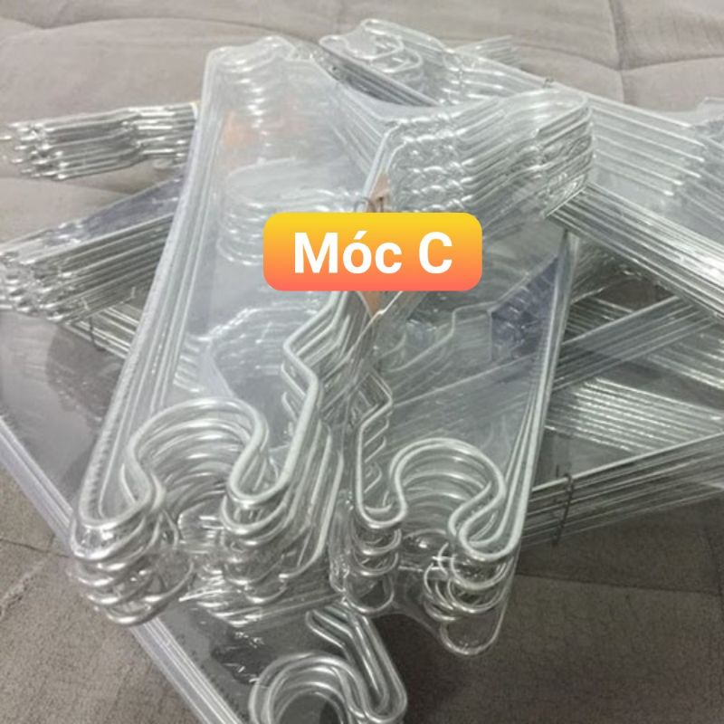 Móc Nhôm Dày Phơi Quần Áo Người Lớn PH Cồ CAM TÍM