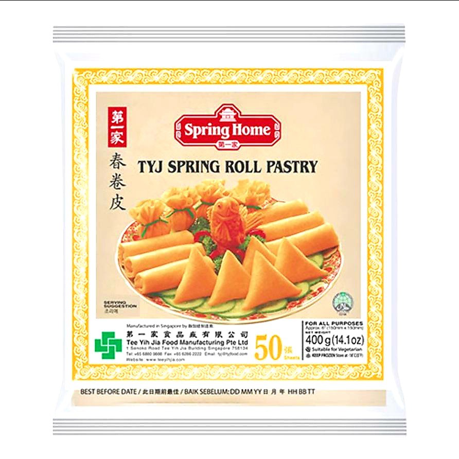 Bánh Tráng Chả Giò Singapore 400gr 50 Lá 15.5cm/ Spring Home TYJ Spring Roll Pastry – NK Singapore