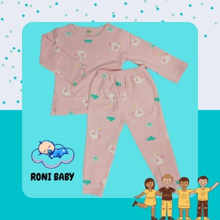Bộ dài tay cotton họa tiết bé gái bé trai
