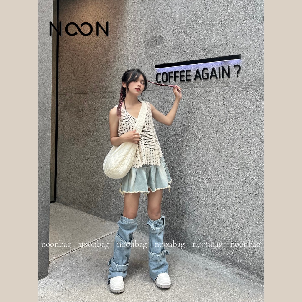 Túi đeo chéo, đeo vai nam nữ unisex NOON lót phao NB48