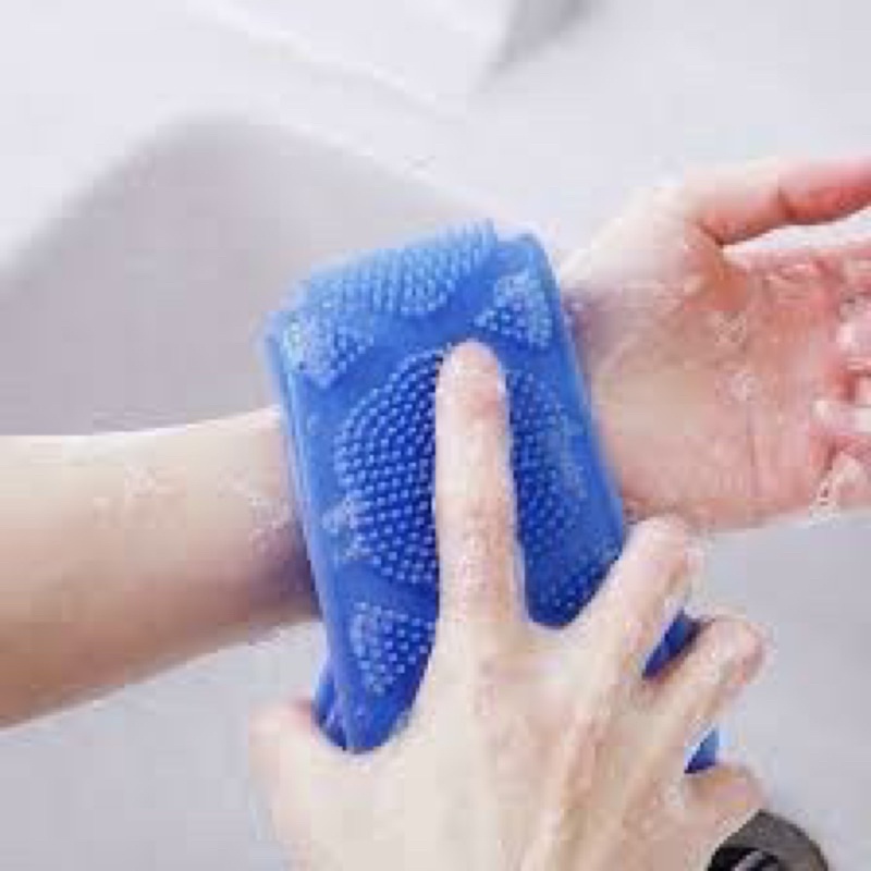 Dây Tắm Chà Lưng Silicon 2 Mặt
