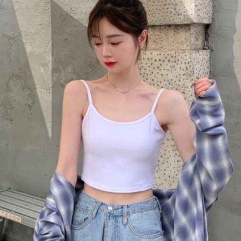 Áo Thun Thể Thao Không Tay Màu Đen Phong Cách Hàn Quốc Dễ Phối Đồ Cho Nữ