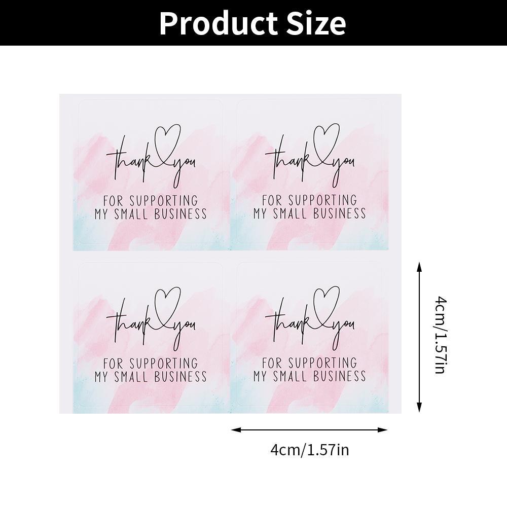 Set 100 Sticker Cảm Ơn Bạn Kích Thước 4 * 4cm