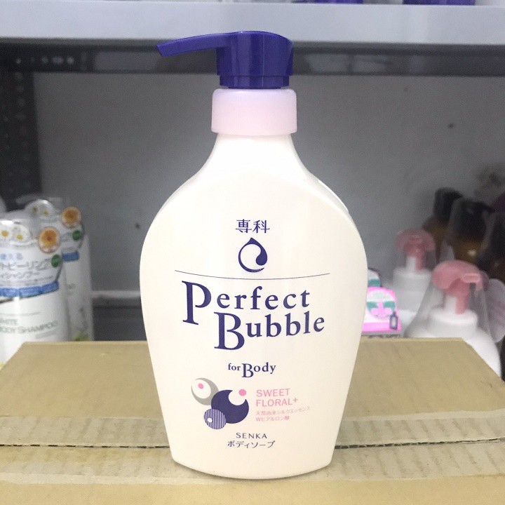 Sữa tắm dưỡng ẩm Senka Perfect Bubble for Body 500ml [Hàng Nhật Nội Địa]