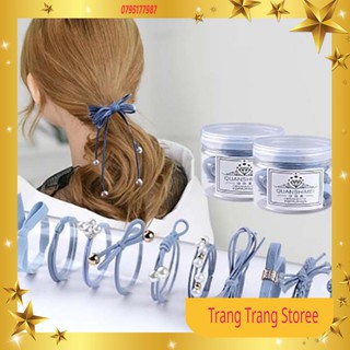 hộp 12 kiểu loại đẹp Dây buộc tóc cho bé HÀN QUỐC 2020 (Tuyển Sỉ) Kèm Ảnh Thật)