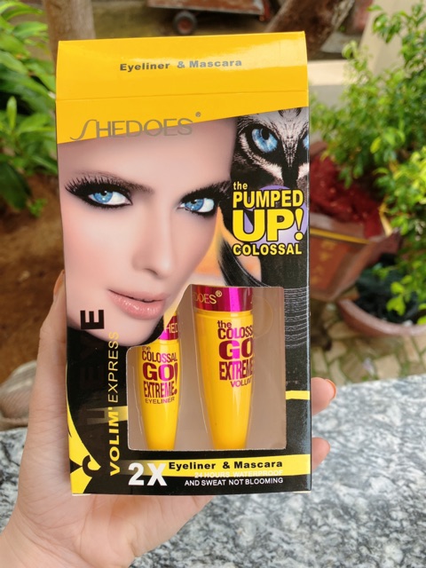 Bộ Đôi Kẻ mắt + Mascara She Does Chính Hãng
