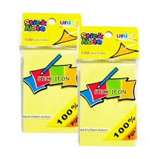 GIẤY NOTE VÀNG UNI-T 3*2 - 3*3 - 3*5