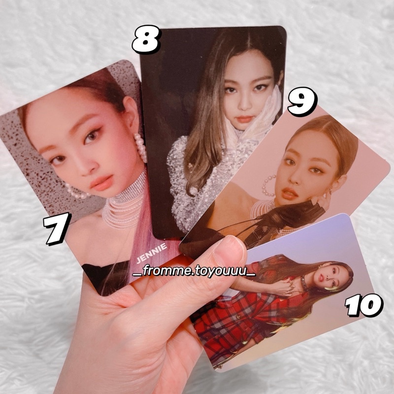 Ảnh photocard Jennie Rosé Lisa Jisoo card BLACKPINK chính hãng