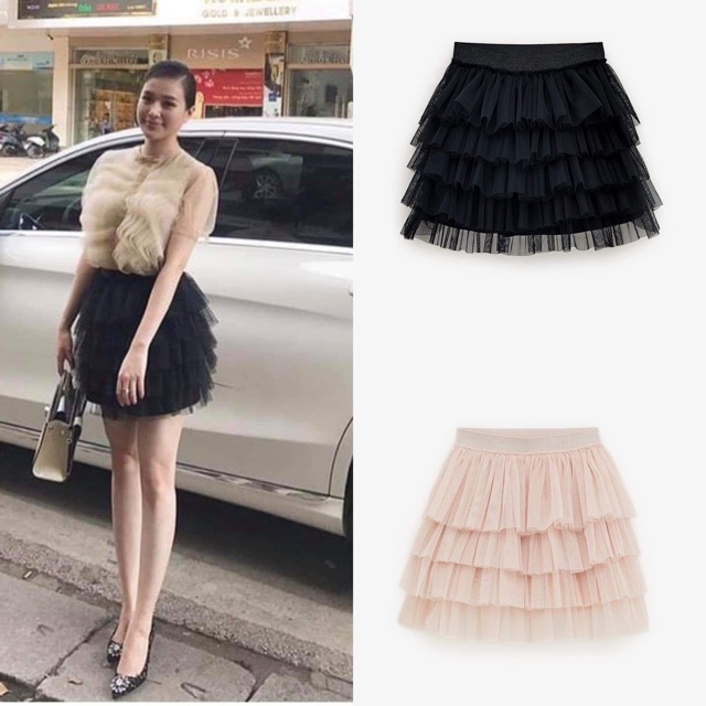 Sẵn chân váy zara kid auth sz 10