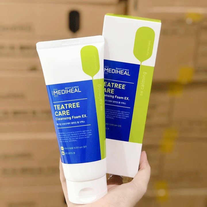 Sữa rửa mặt Mediheal NMF Tea tree Pore clean Collagen Cleansing Foam - 170ml. | BigBuy360 - bigbuy360.vn