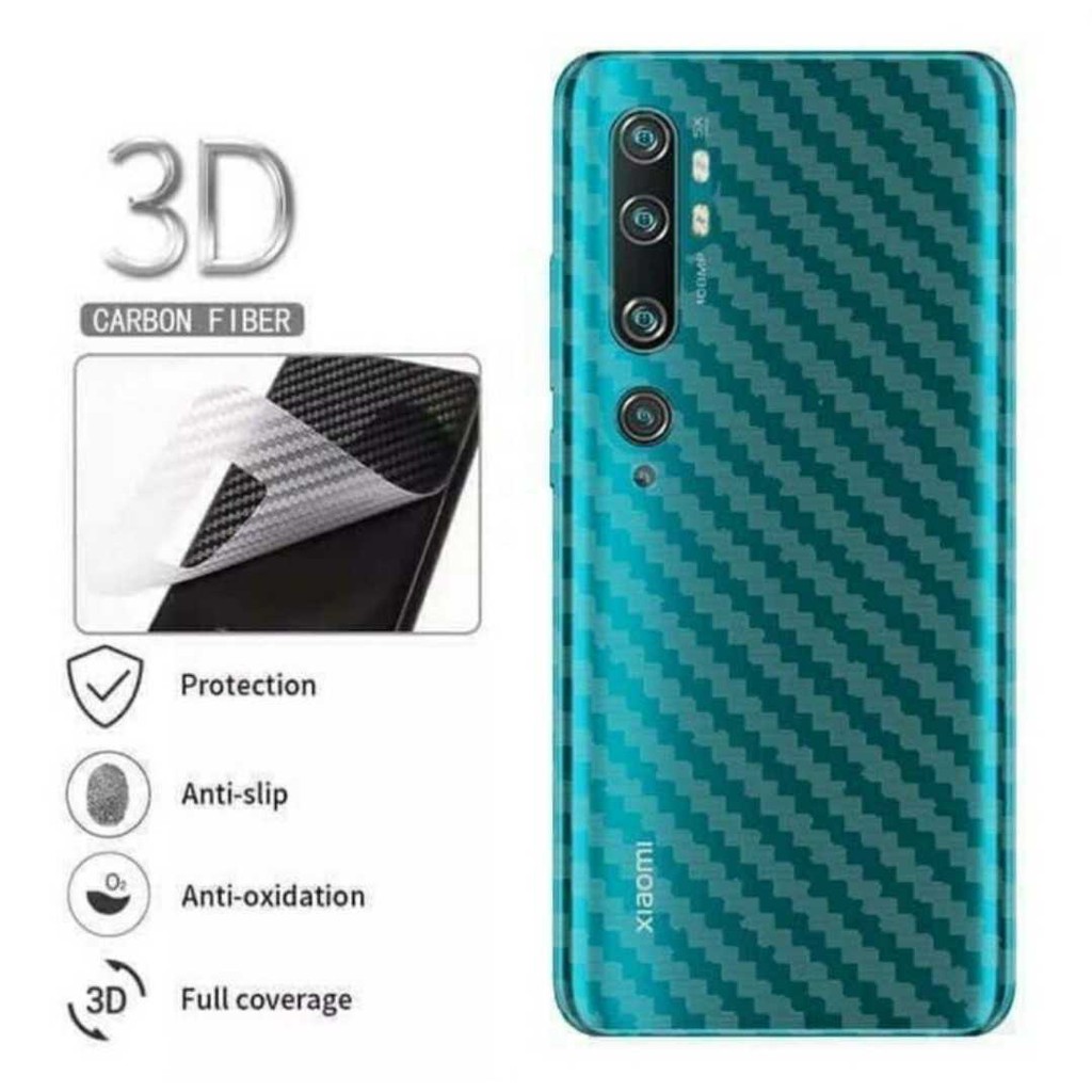 Miếng Dán Sợi Carbon Bảo Vệ Mặt Sau Chống Trầy Cho Sony Xperia Z1 Z2 Z3 Z4 Z5 M4 Aqua M5 Lưng