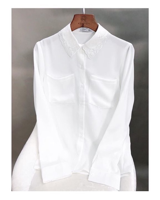 BÁN SỈ SƠ MI TÚI NGỰC CỔ THÊU CHO NỮ | BigBuy360 - bigbuy360.vn