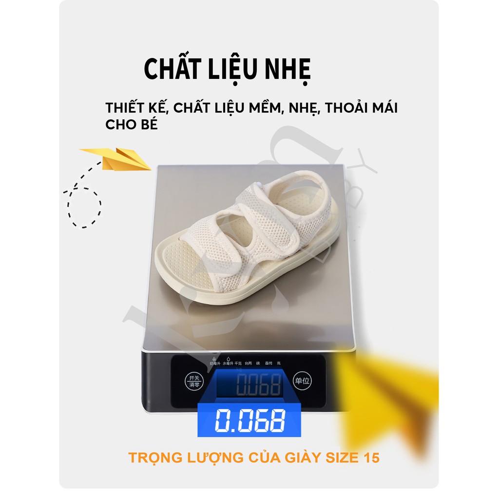 [LƯU Ý XEM KĨ BẢNG SIZE] Giày sandals Lưới cực nhẹ và thông thoáng cho bé G801