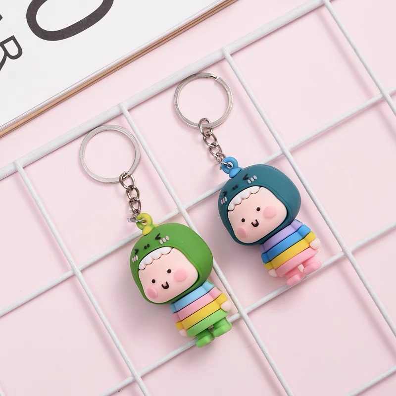 Móc khoá khủng long _  treo chìa khoá , balo túi xách
