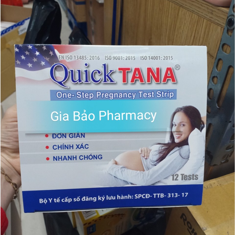 Hộp 12 que thử thai QUICK TANA cho kết quả nhanh-chính xác ( QUICKTANA )