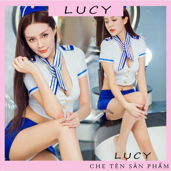 Bộ Đồ Ngủ Cosplay 1264 Tiếp Viên Hàng Không Xinh Đẹp