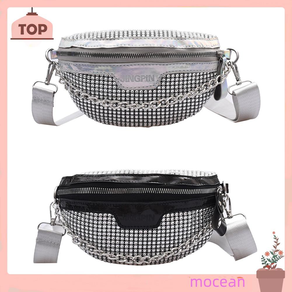 Túi Đeo Hông Đính Đá Lấp Lánh Cho Nữ