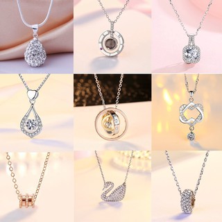 Dây chuyền bạc mạ nhiều kiểu dáng thời trang dành cho nữ