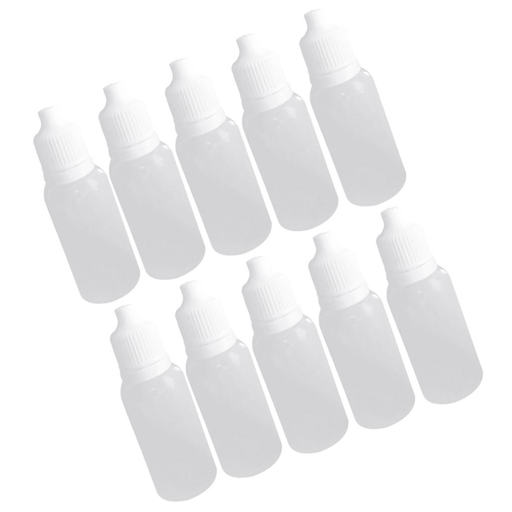 Set 10 Chai Nhựa PE Rỗng Trong Suốt Có Thể Bóp Được