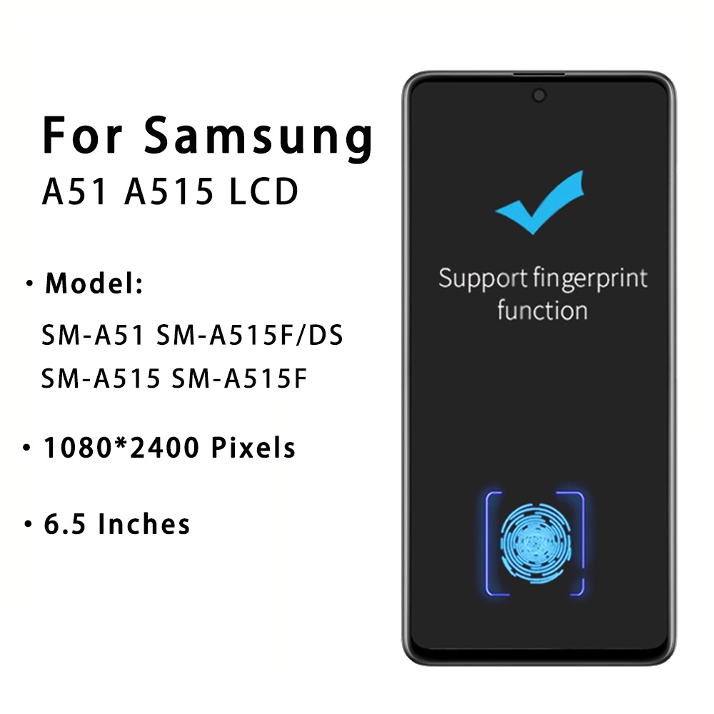 Màn Hình Cảm Ứng Kỹ Thuật Số AMOLED Thay Thế Chuyên Dụng Cho Samsung Galaxy A51 SM A515 A515F/DS A515F