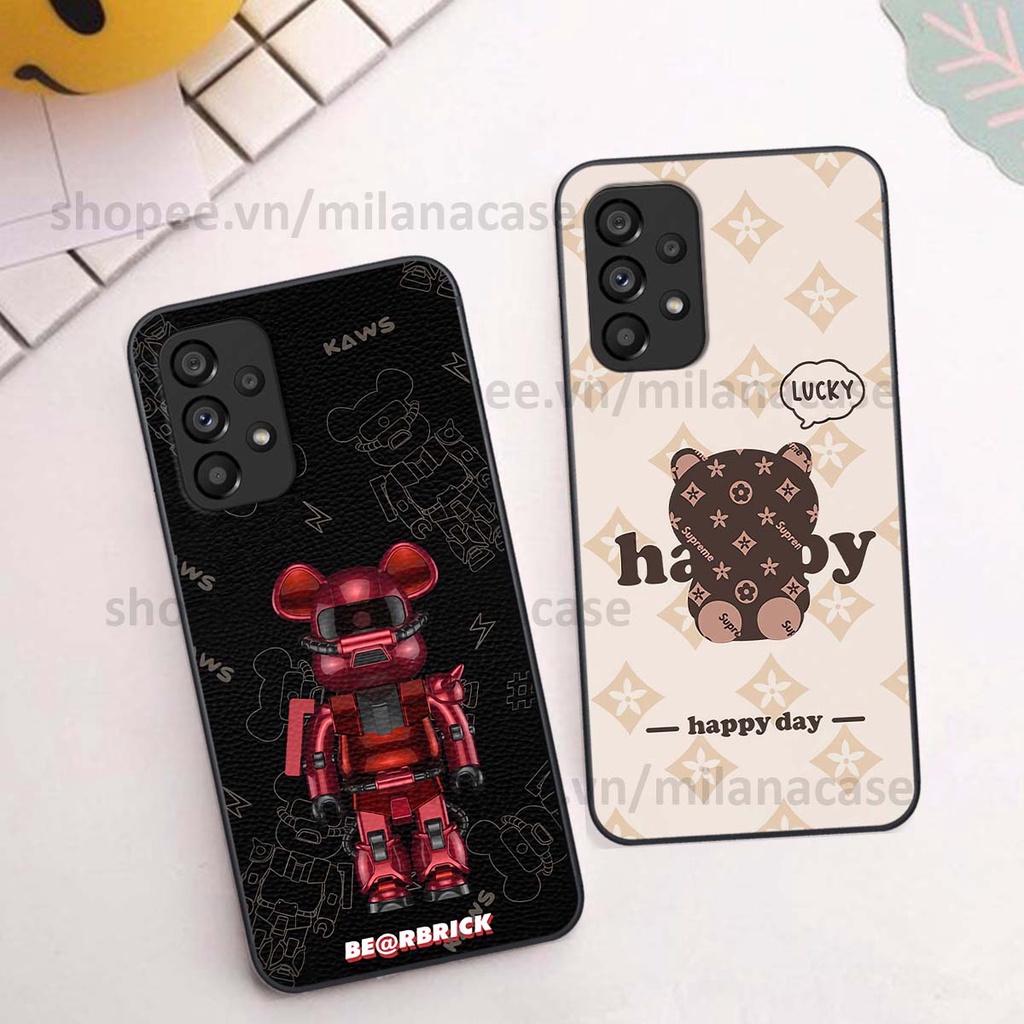 Ốp Samsung A13 / A23 / A53 gấu be@rBrick gấu Teddy Kaws siêu đẹp, phong cách, cá tính