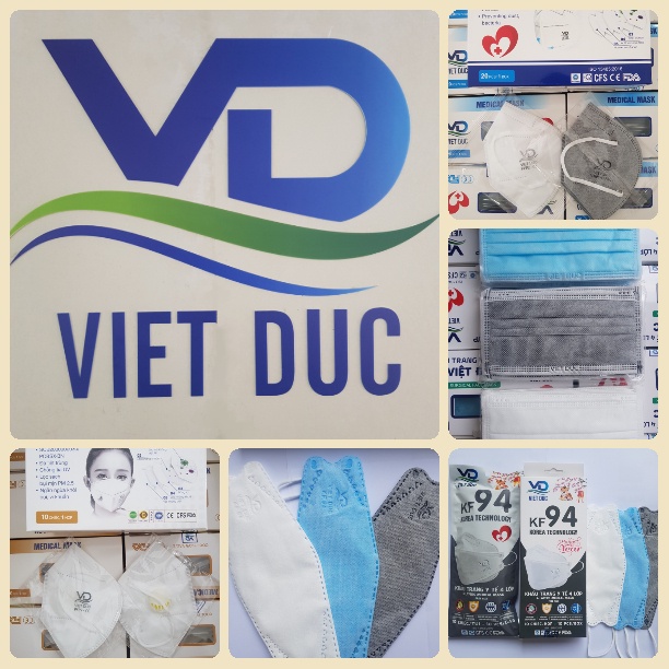 Khẩu trang y tế Việt Đức ( màu trắng )