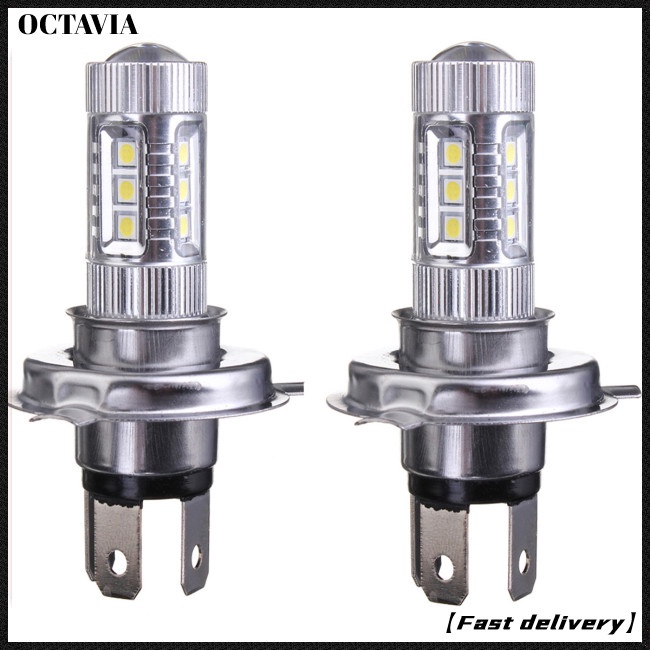 Bộ bóng đèn pha LED AT H4 80w 4000lm 6000K-6500K siêu sáng với thấu kính chuyên dụng cho ô tô