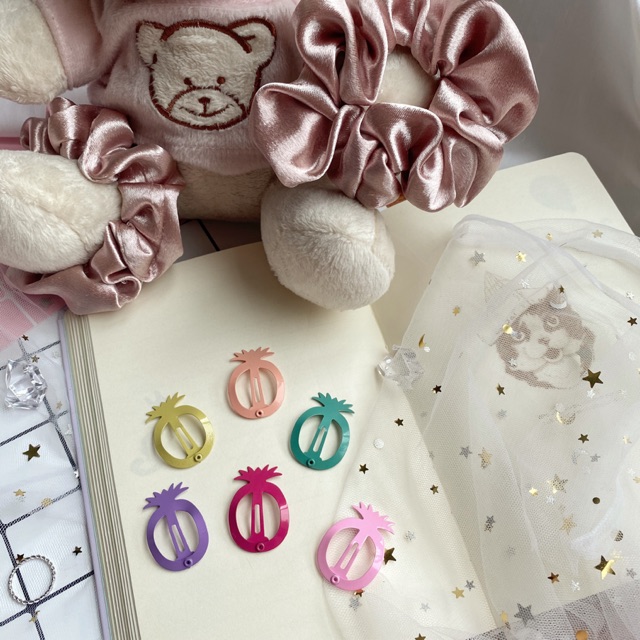 Set 6 kẹp tóc màu sắc