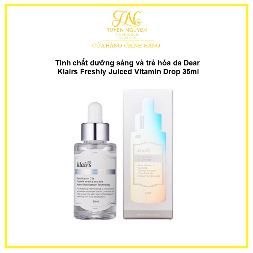 Tinh chất Serum dưỡng sáng và trẻ hóa da Dear Klairs Freshly Juiced Vitamin Drop 35ml