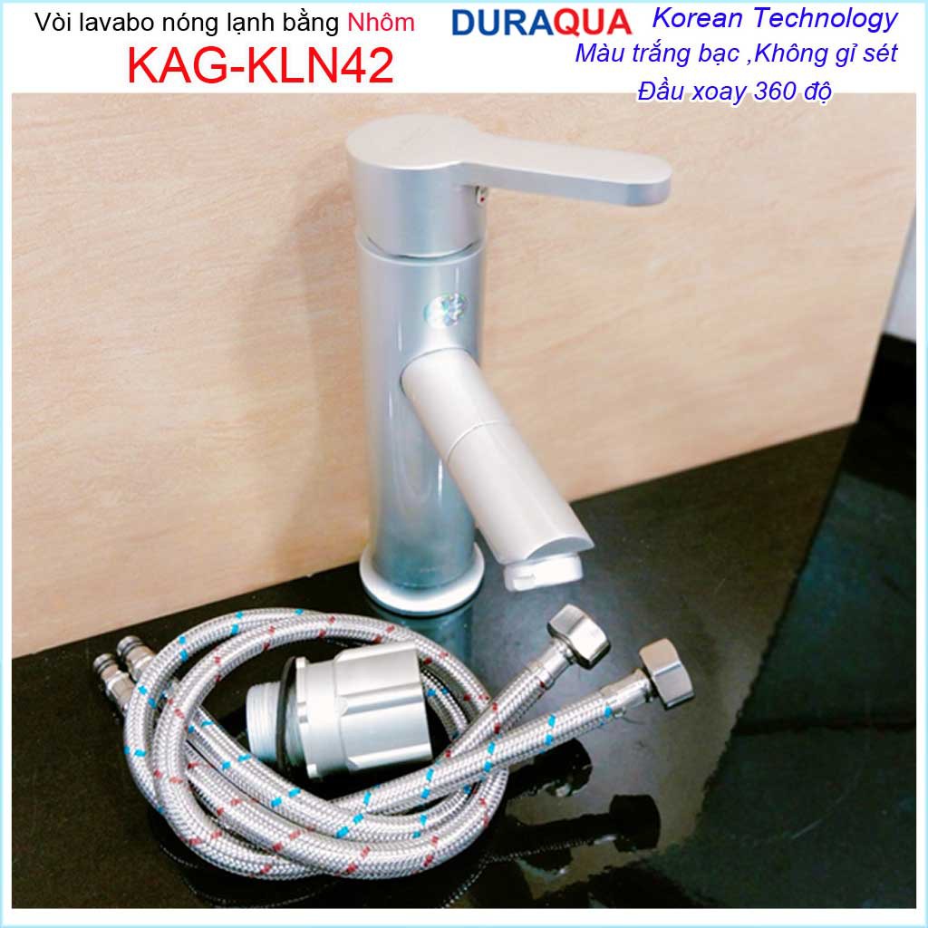 Sales 50% Vòi nhôm Duraqua Korea KAG-KLN42 , Vòi nóng lạnh nhôm cao cấp vĩnh viễn không han gỉ KAG-KLN42