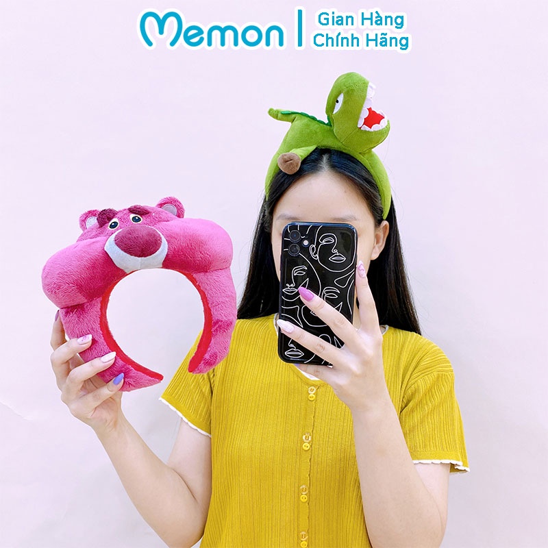 Phụ Kiện Bờm Tóc Hình Thú Nhồi Bông Dễ Thương Cao Cấp Memon