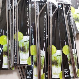 Combo 2 ống hút + cọ rửa inox 304 thân thiện với môi trường