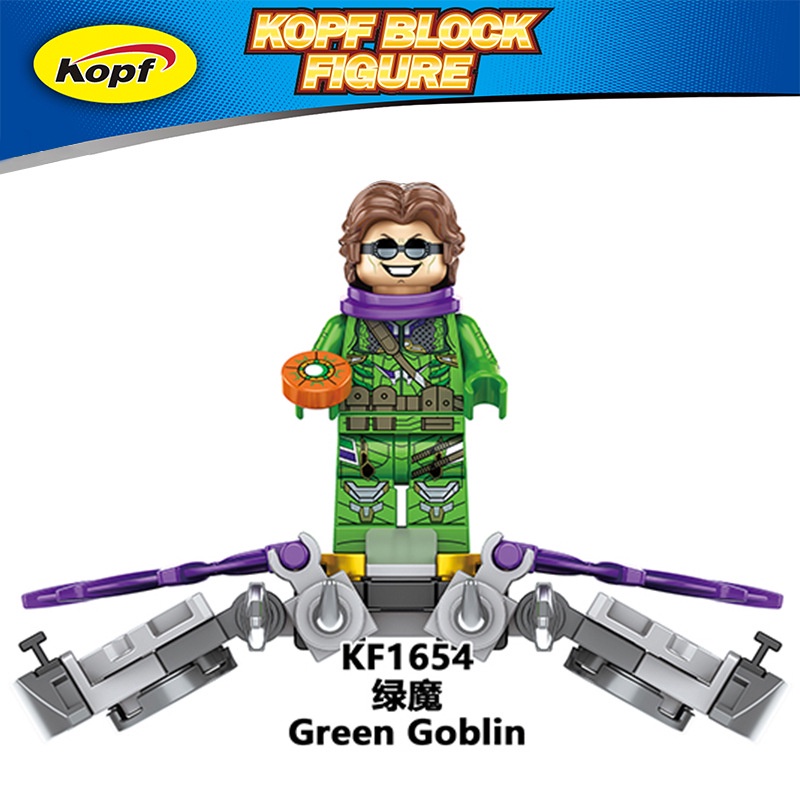 Minifigures Các Mẫu Nhân Vật  DC Trong Phim Người Nhện Vulture Lizard Sandman Electro KF6154 Đồ Chơi Lắp Ráp Mini
