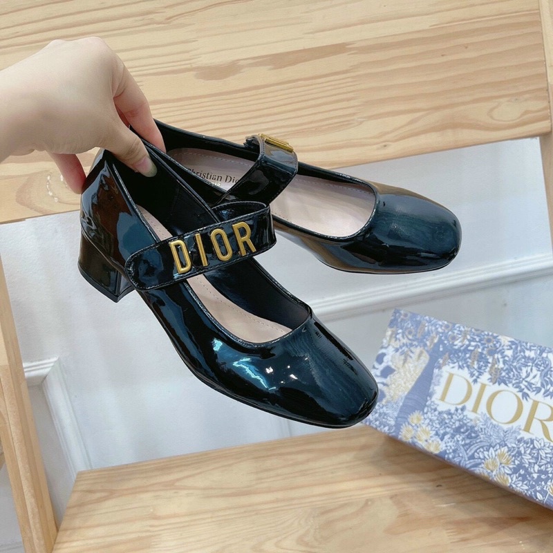 GIày Dior Quai Dán Siêu Tiểu Thư Hàng Chuẩn Loại 1 Fullbox