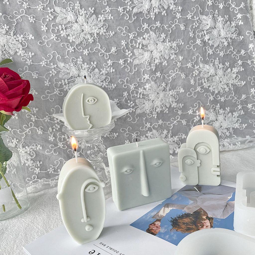 1 Khuôn Làm Nến Hình Chân Dung Sáng Tạo Thời Trang DIY