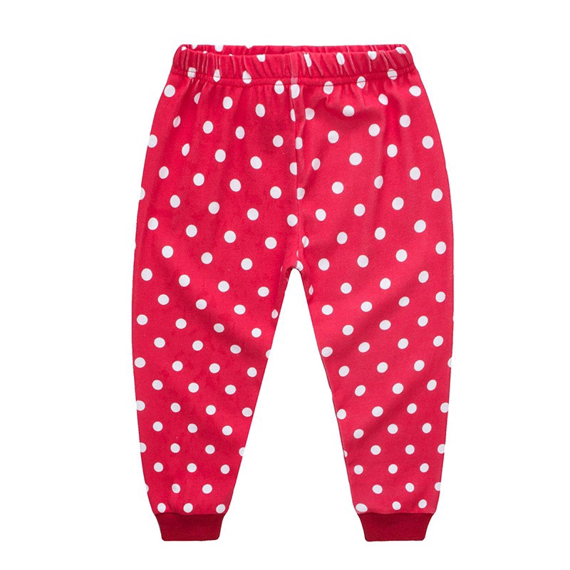 Bộ Pijama Dài Tay In Hình Chuột Minnie Cho Bé