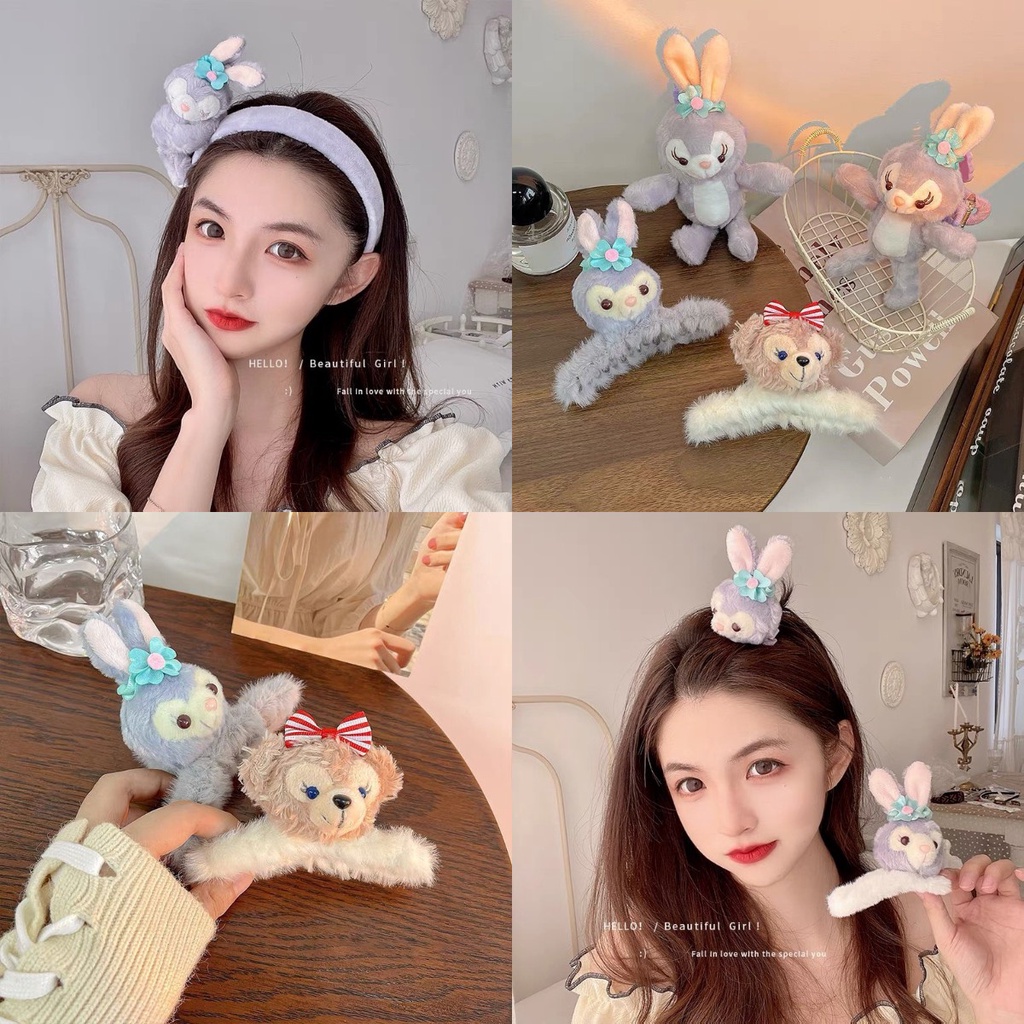 Kẹp Tóc Lông Nhung Dễ Thương Xinh Xắn Thời Trang Thu Đông Cho Nữ