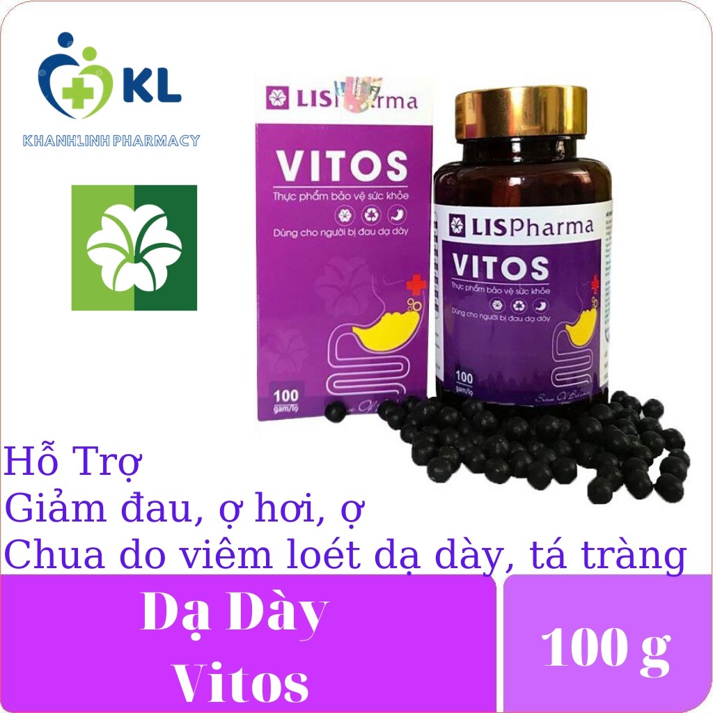 Dạ Dày VITOS - Hỗ Trợ Giảm Các Triệu Chứng của Viêm loét Dạ Dày, tá tràng, Giảm Trào Ngược, ợ hơi ,ợ chua, đầy bụng | BigBuy360 - bigbuy360.vn