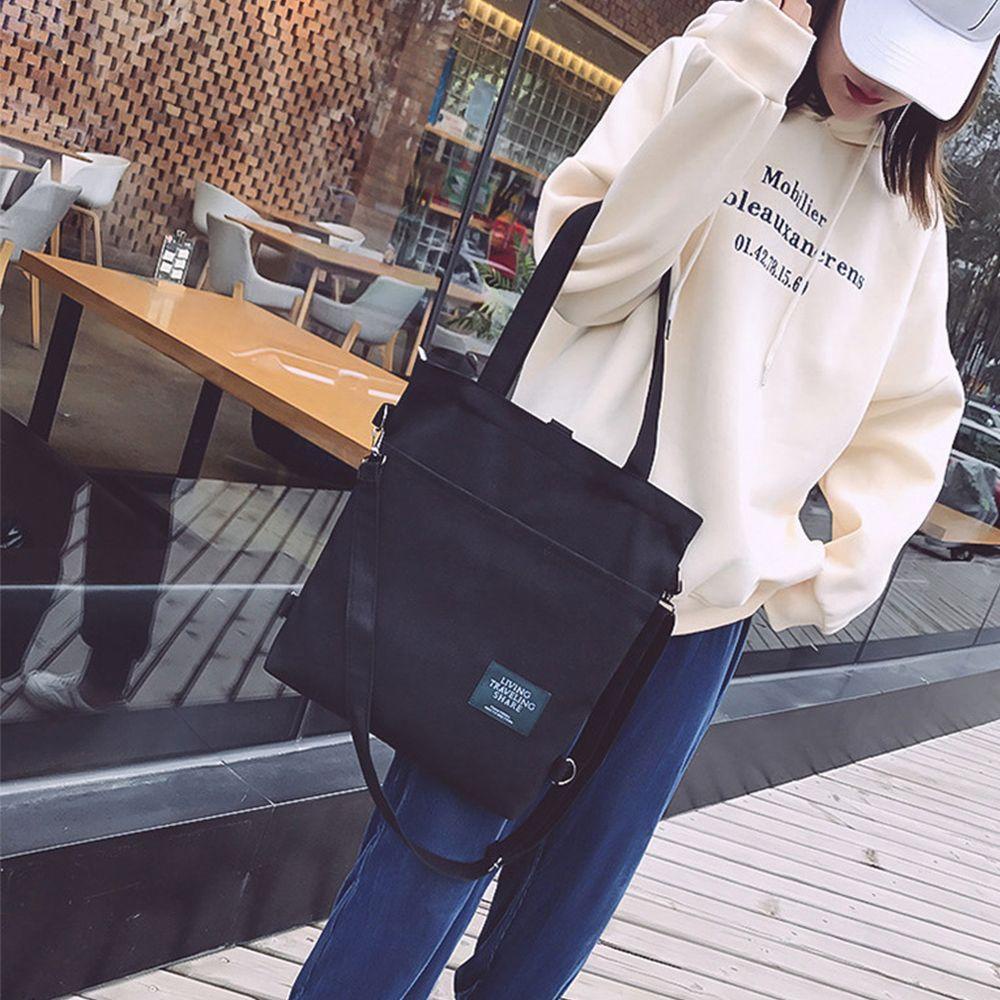 Ba Lô Vải Canvas Nhỏ Nhắn Dễ Thương Phong Cách Hàn Quốc