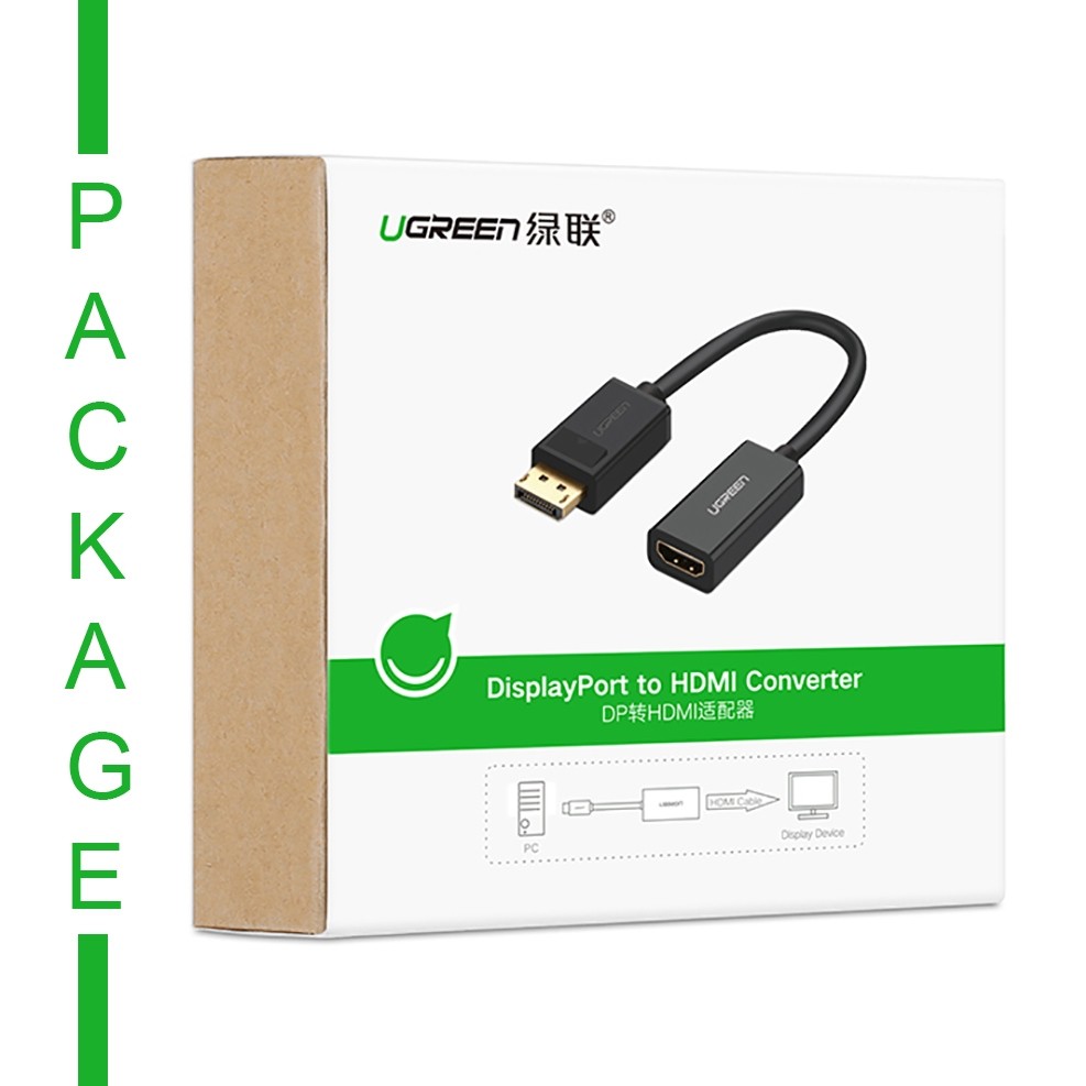 Dây Chuyển Displayport Sang HDMI Chính Hãng Ugreen MM137 - Hỗ Trợ 4K