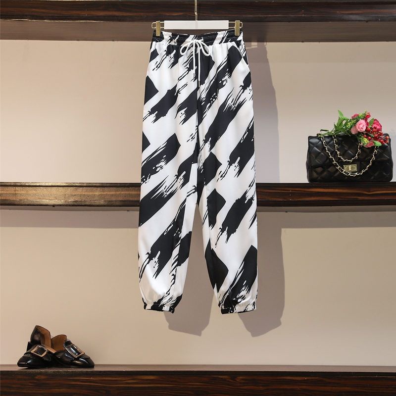 Quần Harem Dài Dáng Rộng Phối Dây Rút Trẻ Trung Năng Động Cho Nữ