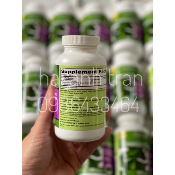 Viên uống Bổ não Ginkgo Biloba 340v Mỹ