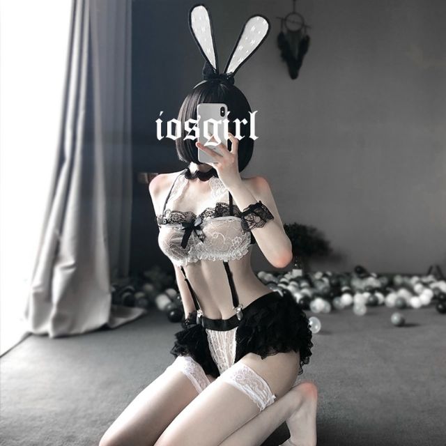 cosplay thỏ ren bunny kèm bờm sexy gợi cảm
