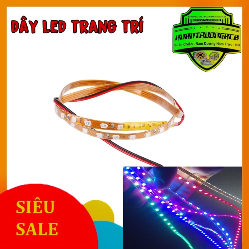 Dây led trang trí xe máy