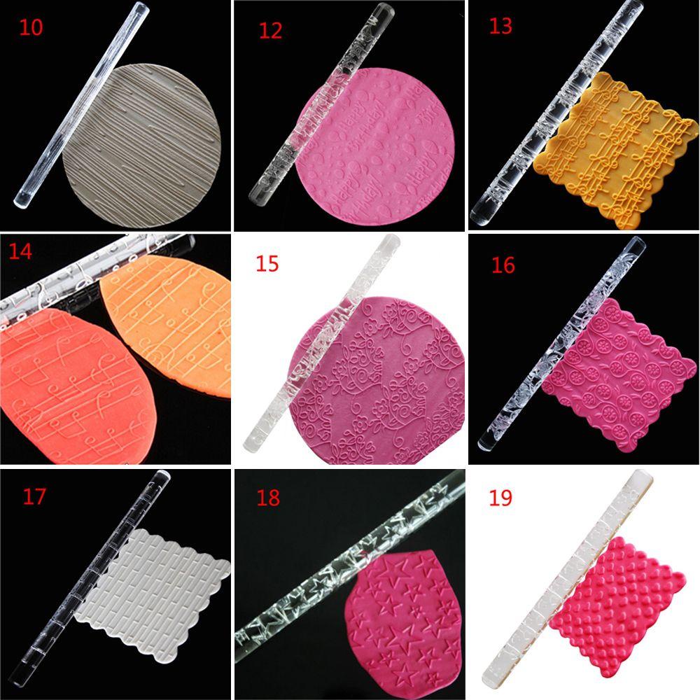 Cây Lăn Bột Làm Bánh 21 Kiểu Bằng Acrylic