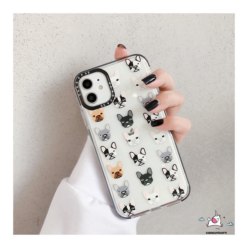 Ốp điện thoại TPU mềm họa tiết cún Bull hoạt hình cho iPhone 12 Pro Max iPhone 11 Pro Max 7plus 6 6s 7 8 Plus XR X XS MAX | BigBuy360 - bigbuy360.vn