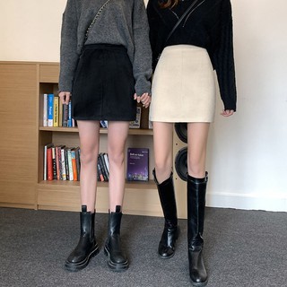 Chân váy nhung basic
