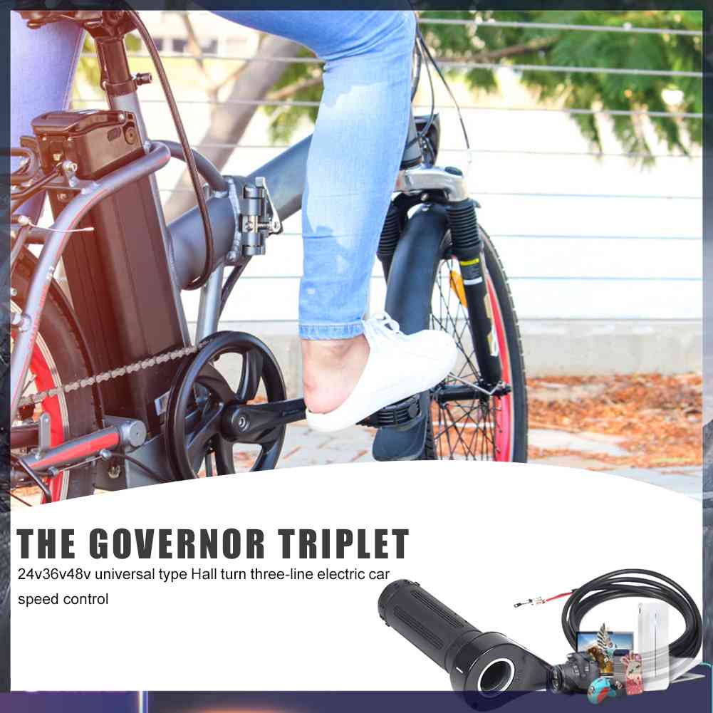 Tay Ga Xoắn 3 Dây 24V 36V 48V Cho Xe Điện